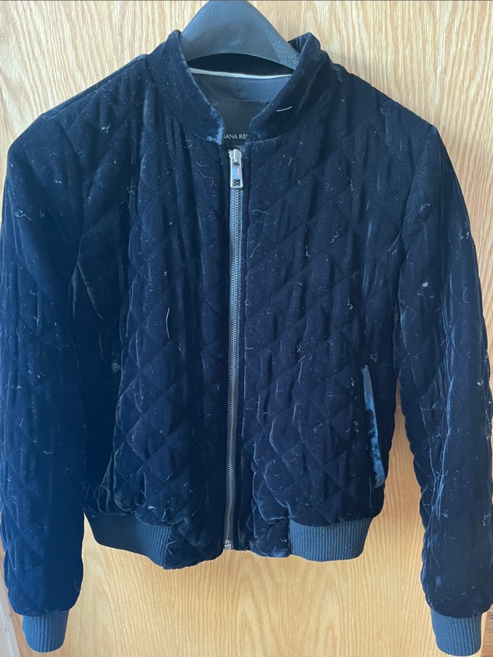 Black Quilted Bomber Jacket - banana republic